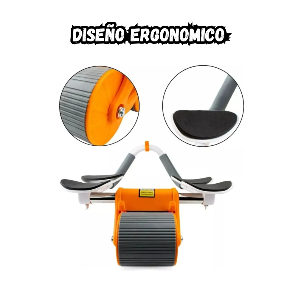 Rodillo Abdominal Doble Rueda Con Temporizador Ejercicio Casa