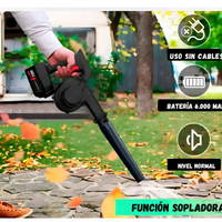 Soplador Aspirador Inalámbrico Potente 1 Batería Boquillas