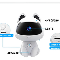 Cámara En Forma De Gato Con Visión Nocturna Wifi Y Micrófono