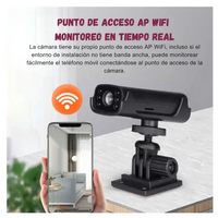 Camara Discreta W03 Vigilancia Interior Hd Vision Nocturna Negro