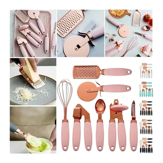 Set De Utensilios De Cocina X7 Acero Inoxidable Multifuncional