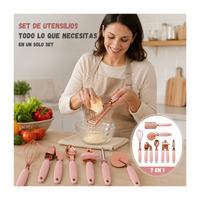 Set De Utensilios De Cocina X7 Acero Inoxidable Multifuncional