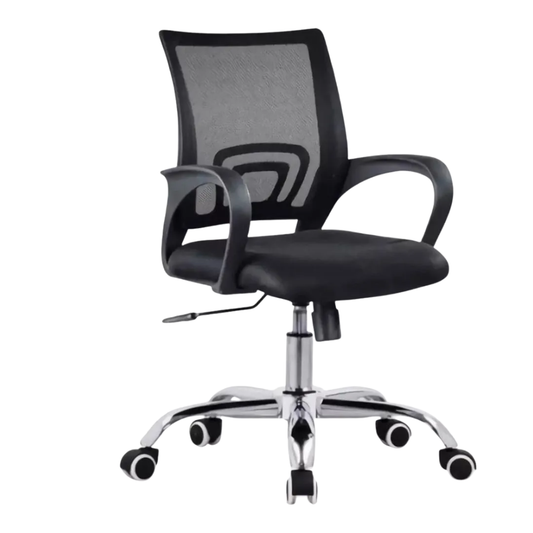 Silla De Oficina Ergonomica Giratoria Con Soporte Lumbar y Ruedas