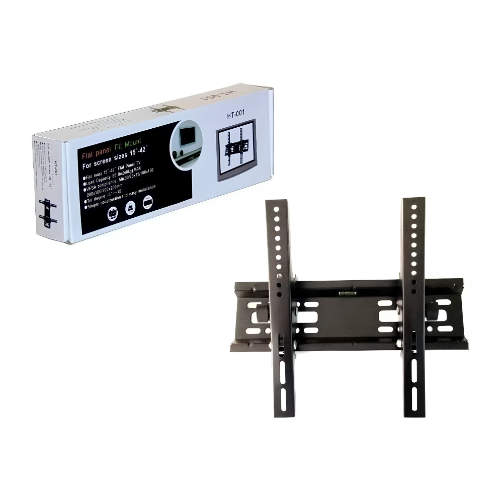 Soporte Inclinable De Pared Fijo Para TV De 15 a 42 Pulgadas HT-001