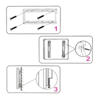 Soporte Inclinable De Pared Fijo Para TV De 15 a 42 Pulgadas HT-001
