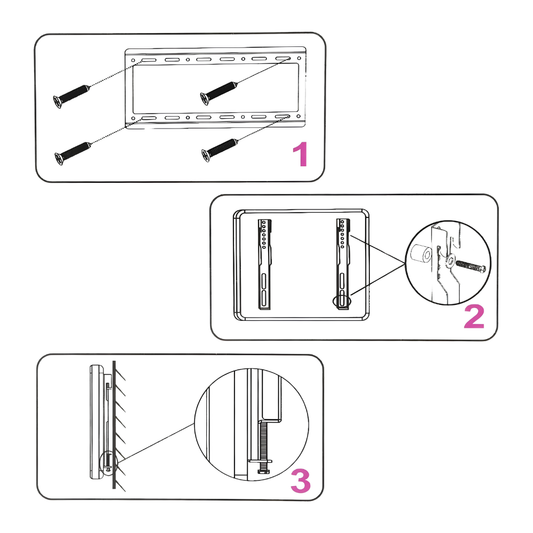 Soporte Inclinable De Pared Fijo Para TV De 15 a 42 Pulgadas HT-001