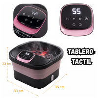 Tina Electrica Spa Pies Calentador Automatico Burbuja Masaje Negro 110v
