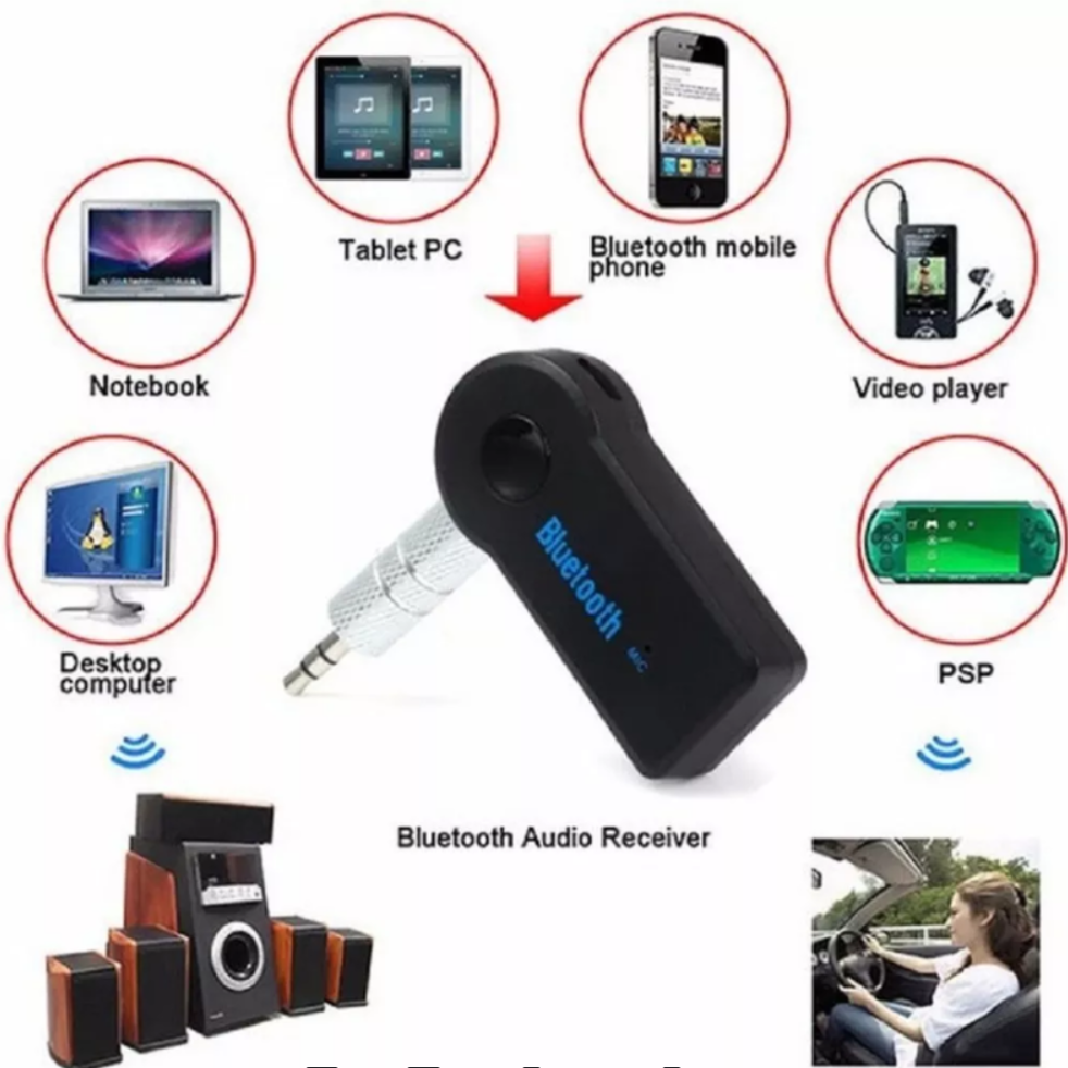 Transmisor Bluetooth Carro Adaptador Convertidor + Microfono