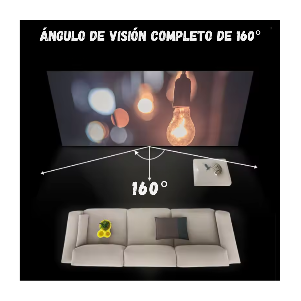 Telon De Proyeccion De 84 Pulgadas 16:9 HD Tecnologia Anti-Luz