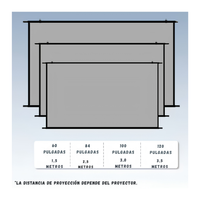 Telon De Proyeccion De 84 Pulgadas 16:9 HD Tecnologia Anti-Luz
