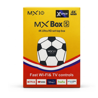 Tv Box Android 4K Ultra Hd MX10 Box S Diseño Balón Fúbol