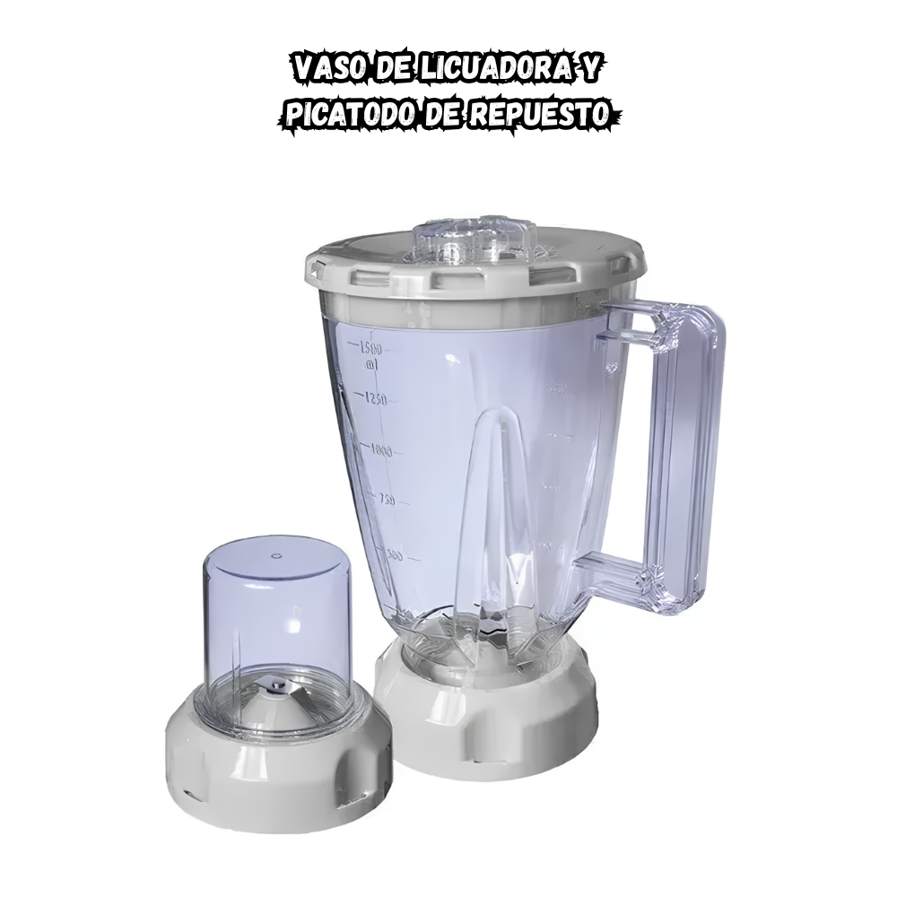 Repuesto Vaso De Licuadora 1,5 lts y Picador Plastico