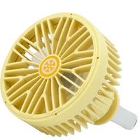 Ventilador Portatil 360° Luz Rgb Cable Usb Veloz 3 Niveles