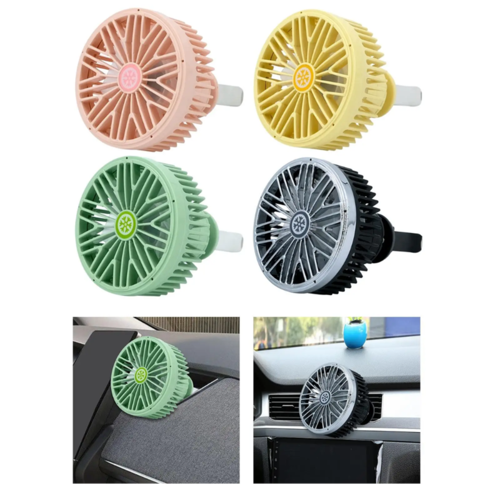 Ventilador Portatil 360° Luz Rgb Cable Usb Veloz 3 Niveles