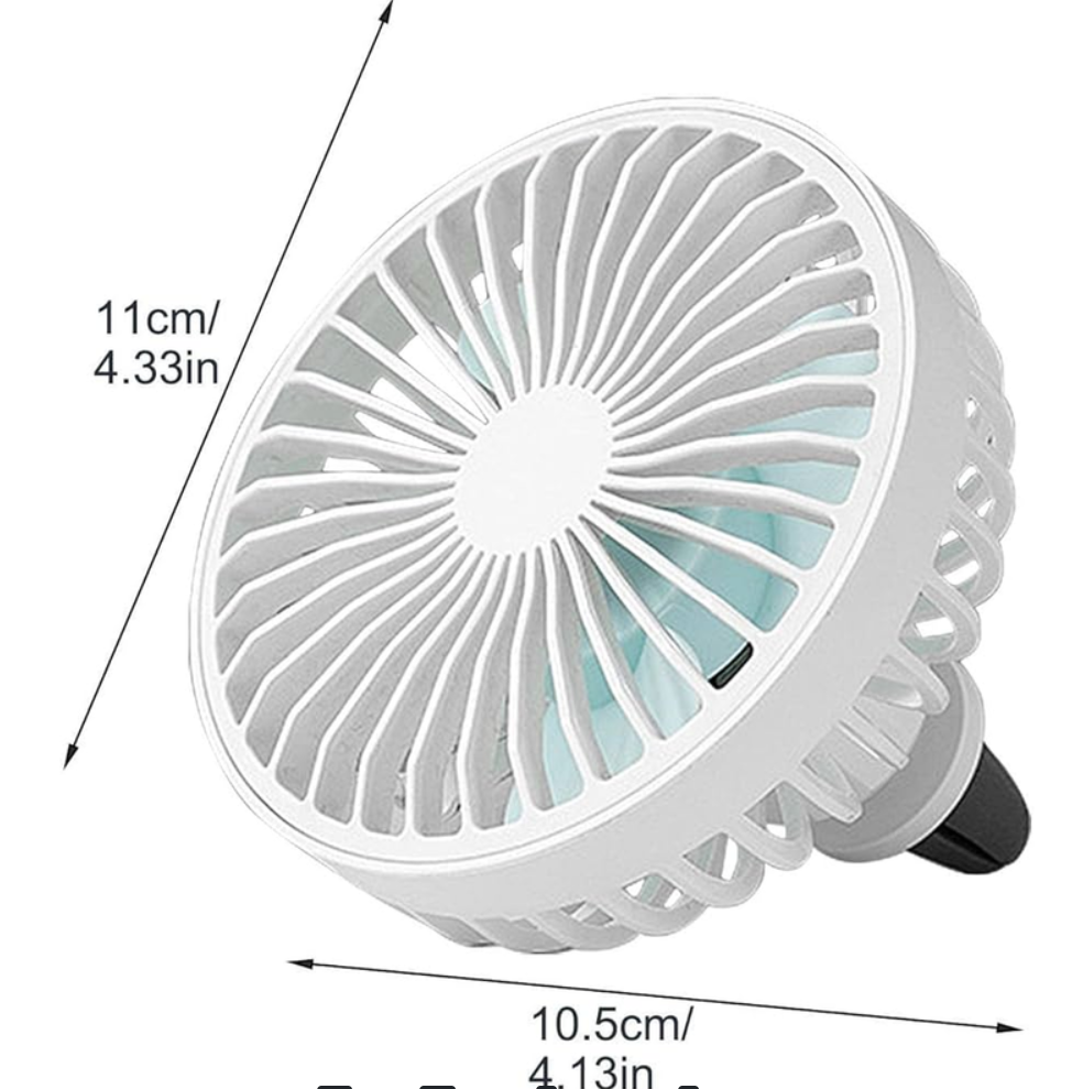 Ventilador Portatil 360° Luz Rgb Cable Usb Veloz 3 Niveles