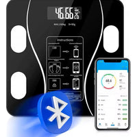 Báscula De Peso Electrónica Vidrio Inteligente Con Bluetooth
