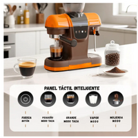 Cafetera Espresso Profesional Con Molino Y Espumador 20 Bar