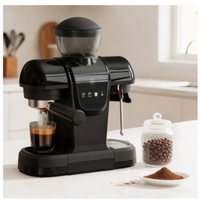 Cafetera Espresso Profesional Con Molino Y Espumador 20 Bar