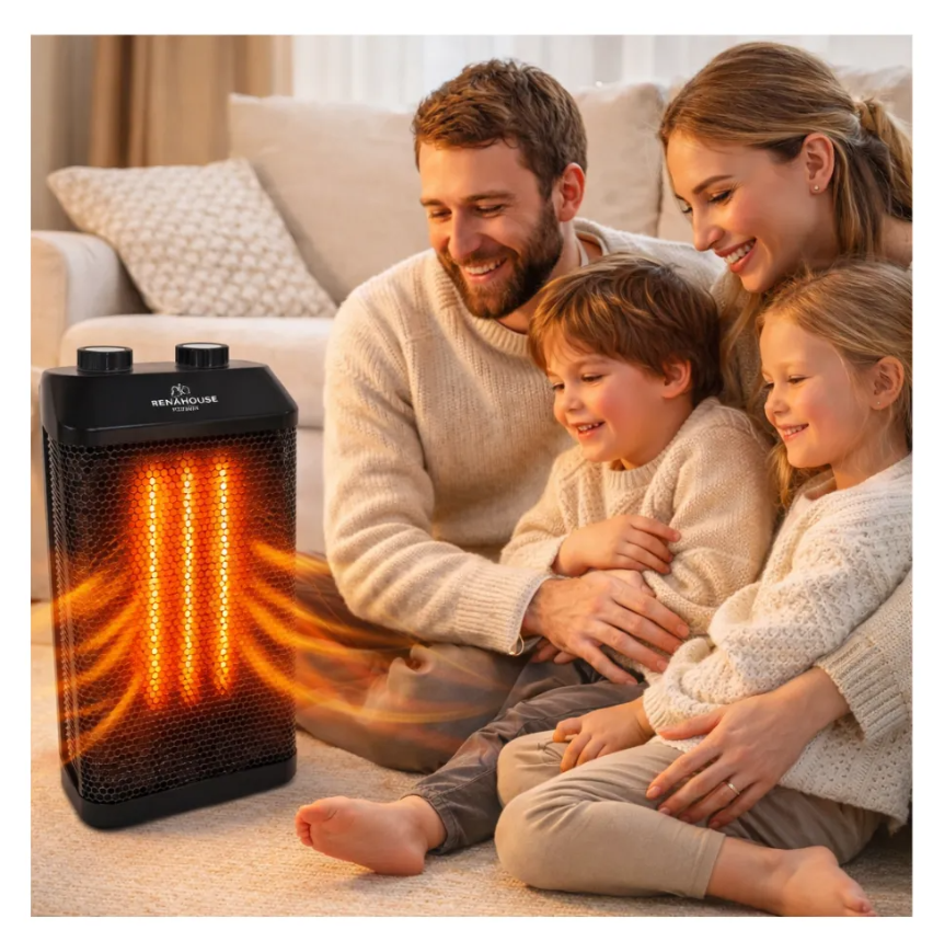 Calefactor Cerámico 2000w Oscilante Portátil Bajo Consumo