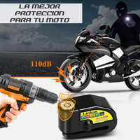 Candado Freno De Disco Con Alarma Para Moto O Bicicleta Inox