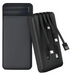 Power Bank Batería Portátil 20.000mah Carga Rápida Linterna Negro