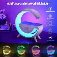 Lampara Inteligente Rgb Cargador Altavoz Bluetooth Reloj