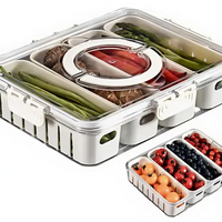 Caja Almacenar Alimentos Compartimientos Extraíbles Nevera
