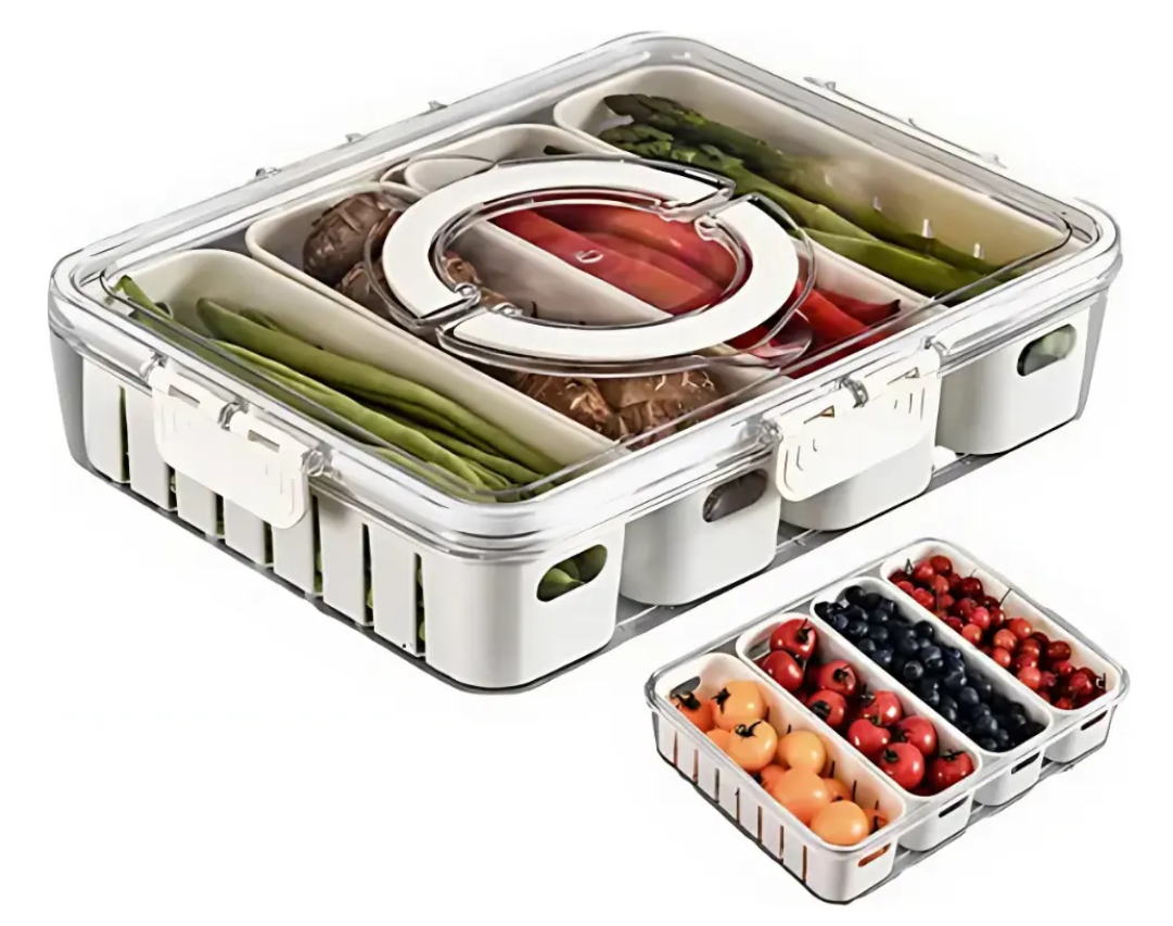 Caja Almacenar Alimentos Compartimientos Extraíbles Nevera