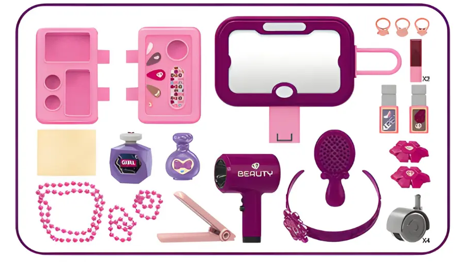 "Tocador Infantil 31 Piezas con Luces y Sonidos de Belleza	"
