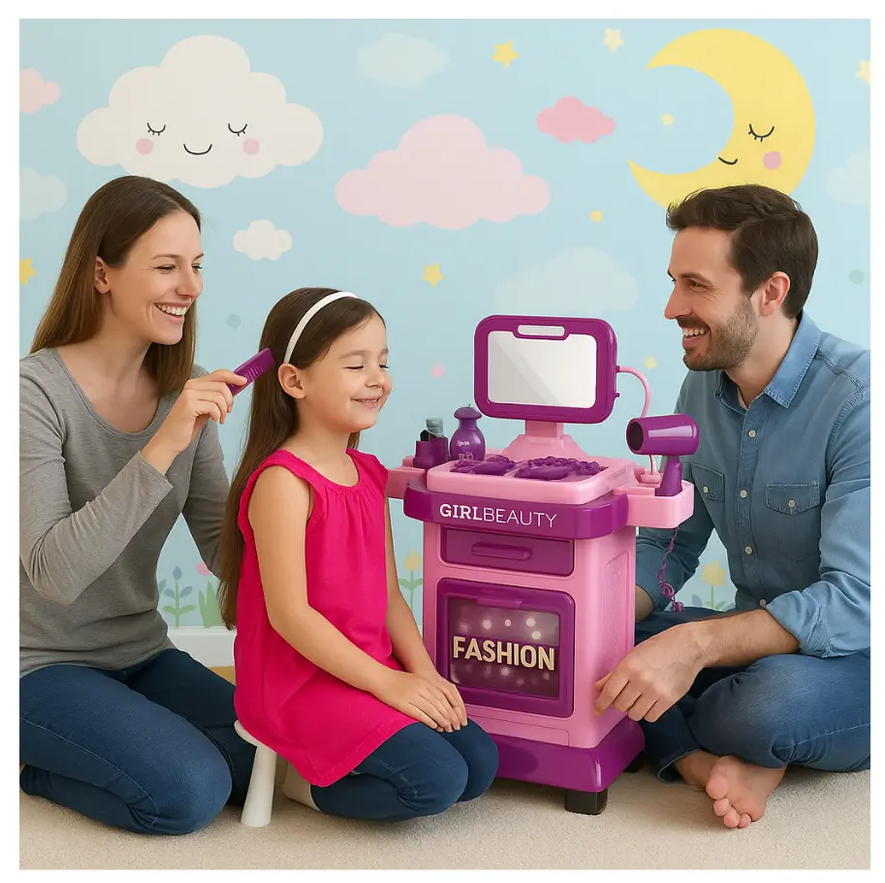 "Tocador Infantil 31 Piezas con Luces y Sonidos de Belleza	"