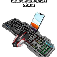 Combo teclado mouse gamer retroiluminado alambrico