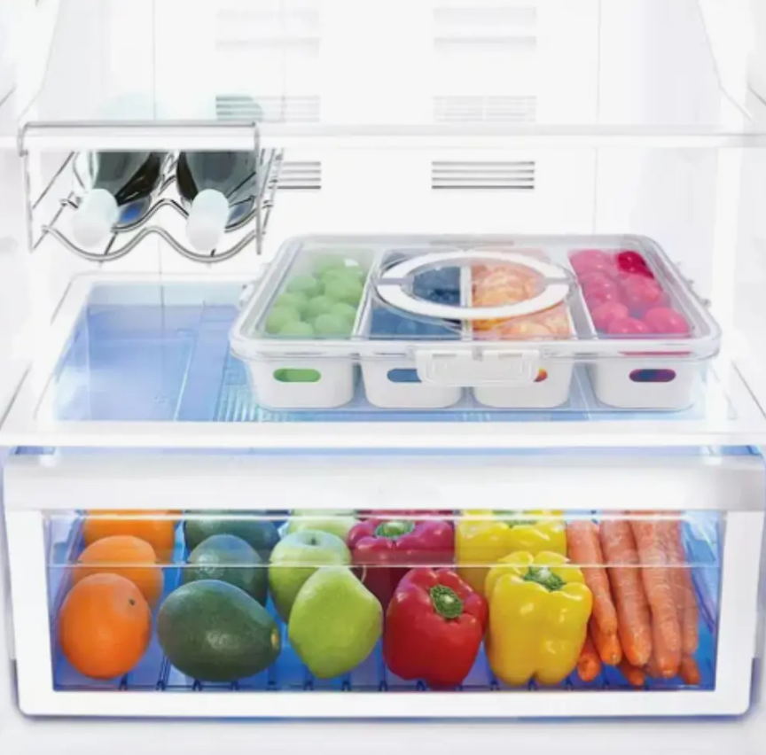 Caja Almacenar Alimentos Compartimientos Extraíbles Nevera