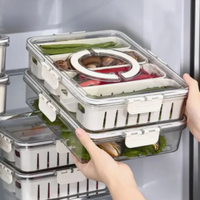 Caja Almacenar Alimentos Compartimientos Extraíbles Nevera