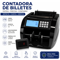 Contadora De Billetes Profesional Detector UV MG IR DD Automática