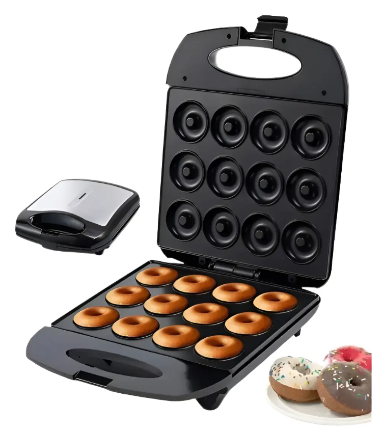 Maquina Mini Donas 12 Puestos Antiadherente Sokany Electrica