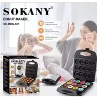 Maquina Mini Donas 12 Puestos Antiadherente Sokany Electrica