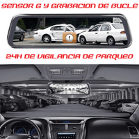 Espejo Retrovisor Con Camara Táctil Dual Full Hd Dvr 1080p
