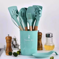 Set De Utensilios De Cocina 12 Piezas En Silicona De Colores