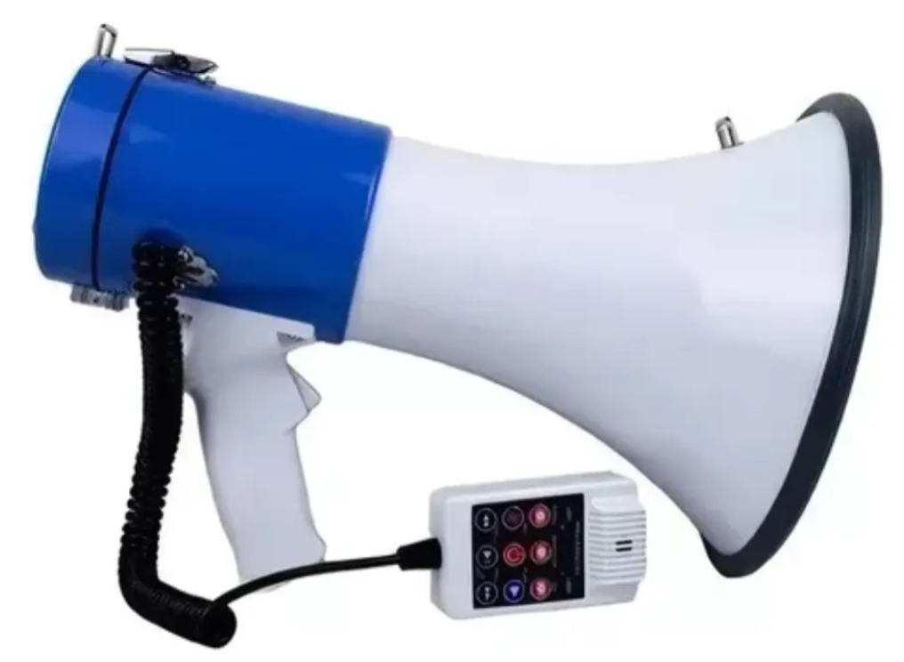 Megáfono Grabador Voz Recargable Mp3 Usb Bluetooth Sd Er66-b