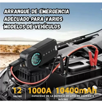 Iniciador De Bateria Con Compresor Linterna Y Power Bank