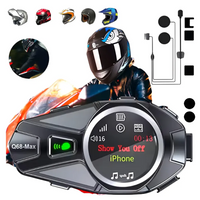 "Intercomunicador Q68-max Casco Moto Bluetooth Fm Combo X2 "
