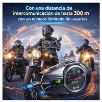 "Intercomunicador Q68-max Casco Moto Bluetooth Fm Combo X2 "