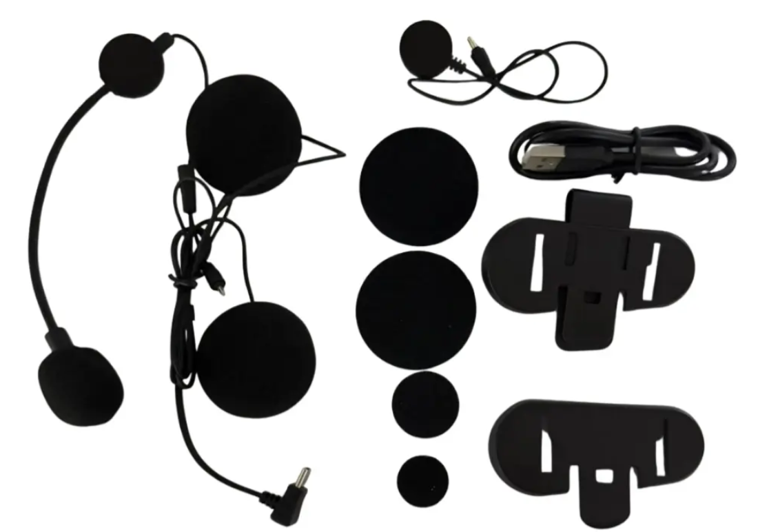 Intercomunicador De Moto Para Casco 1.2 km Bluetooth V6Plus