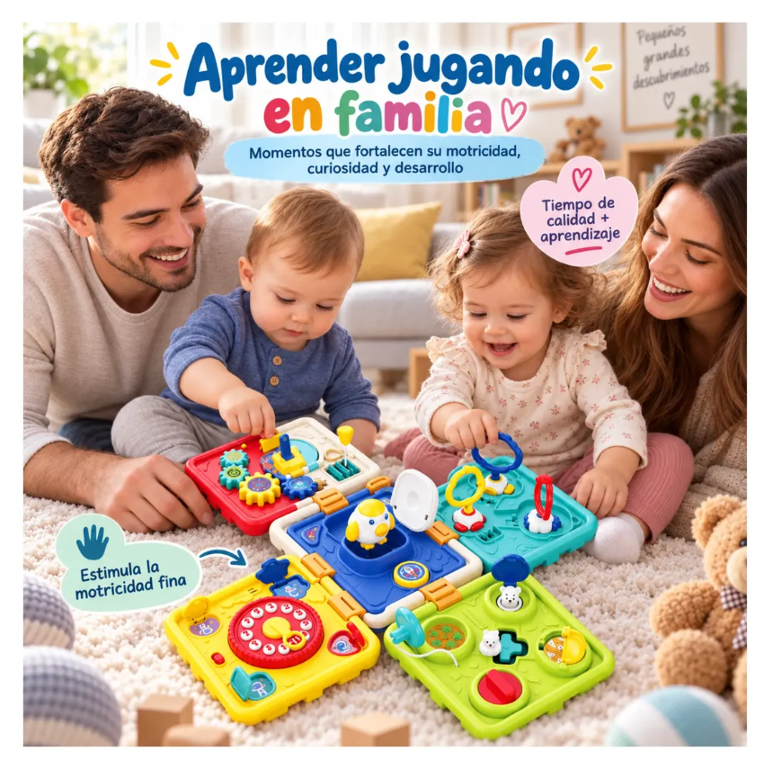 Cubo Didáctico Multifuncional 6 En 1 Bebé Luces Sonido