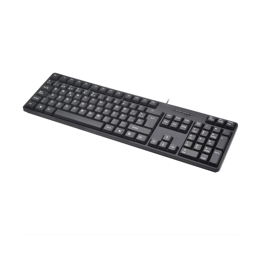 Teclado Usb Tj-818 Ergonómico Español Para Oficina Pc