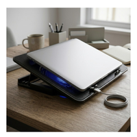 Base Enfriadora Laptop 2 Ventiladores Silenciosos Led Usb