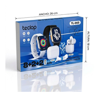 Combo 2 Smartwatch + 2 Audifonos + 8 Pulsos Kit Tl-003