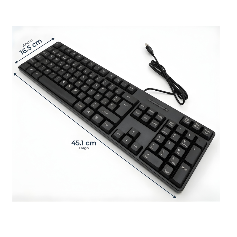 Combo Teclado Mouse Usb Alta Precisión Pc H-8810 Kit