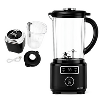 Licuadora Portatil De Tres Cuchillas Recargable Pantalla Digital 1000 ml