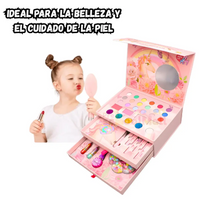 Kit de maquillaje creativo para niñas lavable no toxico bolso